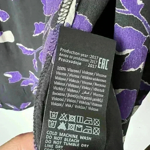 Vero Moda Women’s Floral Purple Black Bohemian
Ethereal Fairy Core Blouse Small - Picture 7 of 9